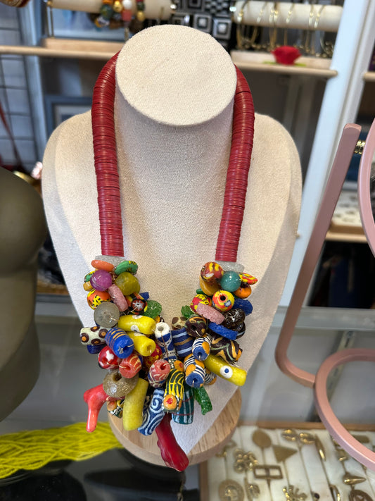 Beaded necklace Handmade