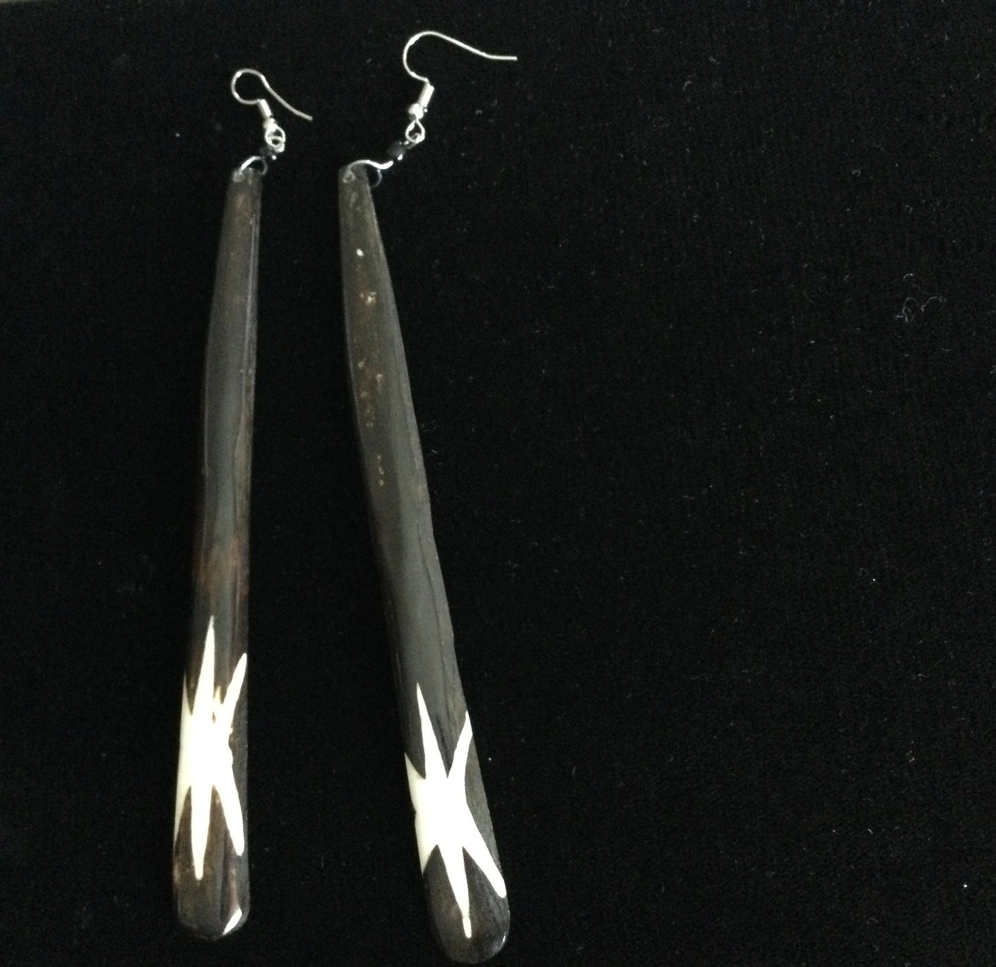 BLk long Earrings Handmade