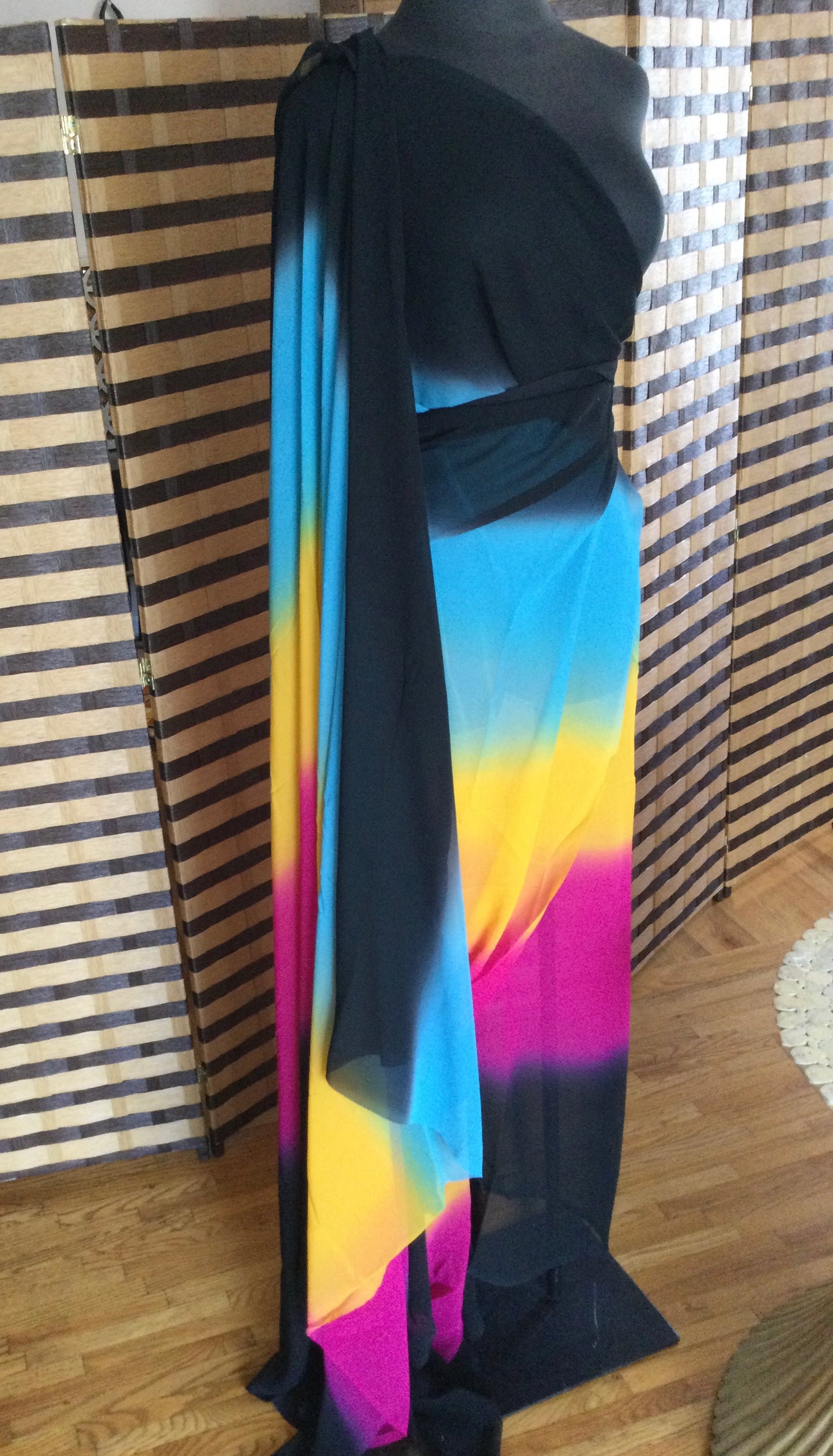 Colorful Chiffon fabric 5yards bolt