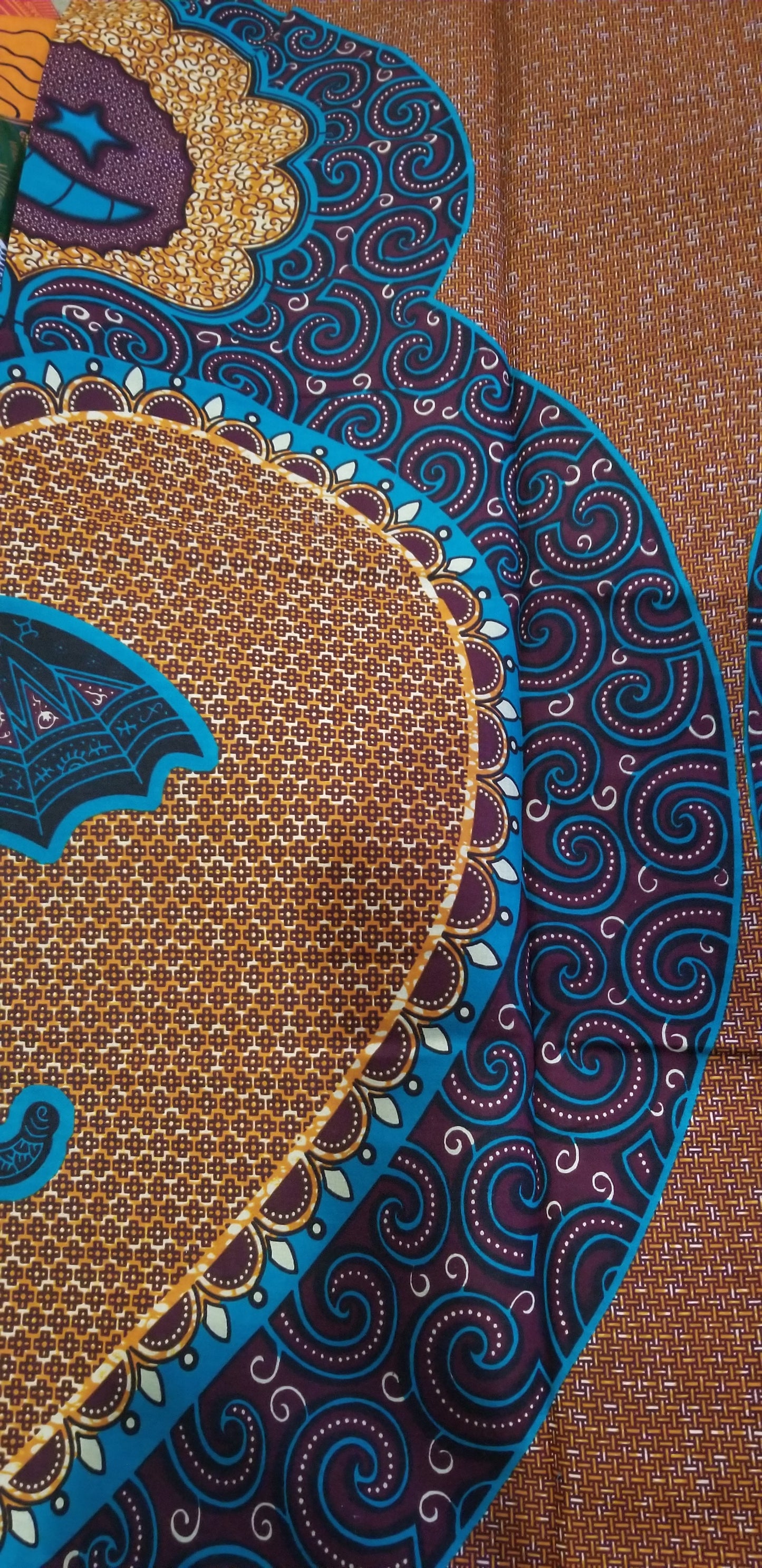 Umbrella motif African print