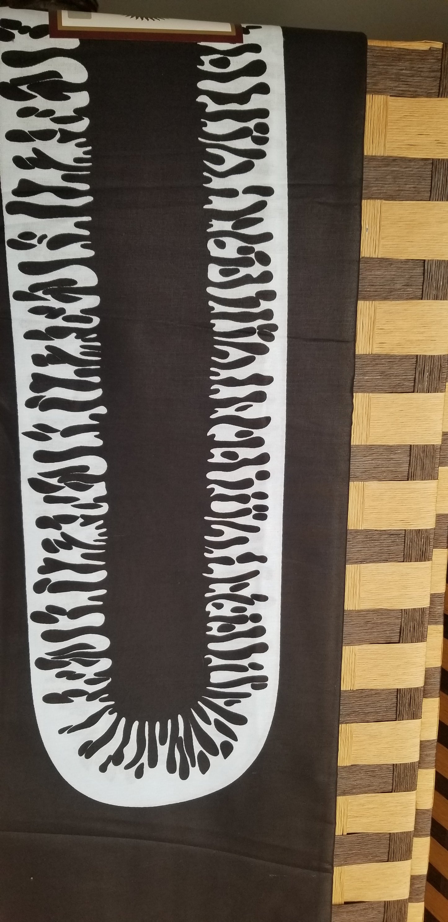 Black and white Bold Design motif