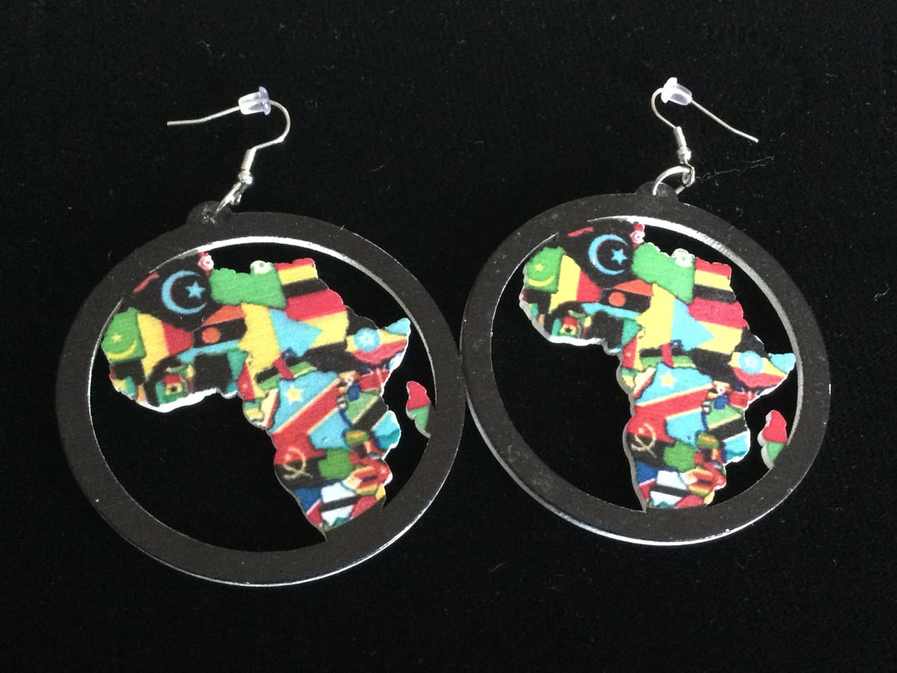 Resin Wood Earrings Handmade