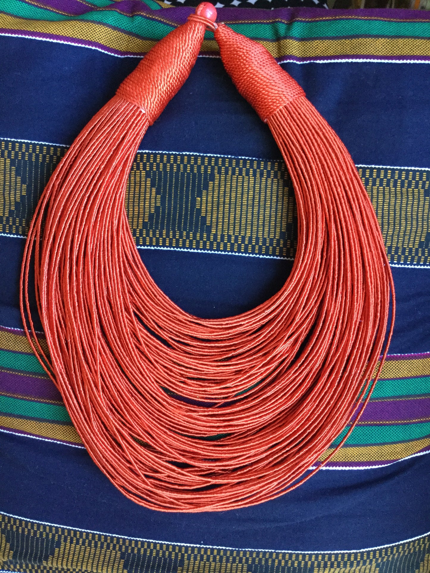 120 strand silk rope necklace