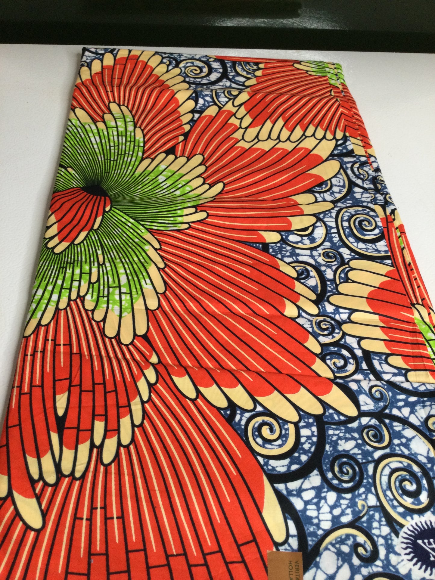Lime Green and peach multi