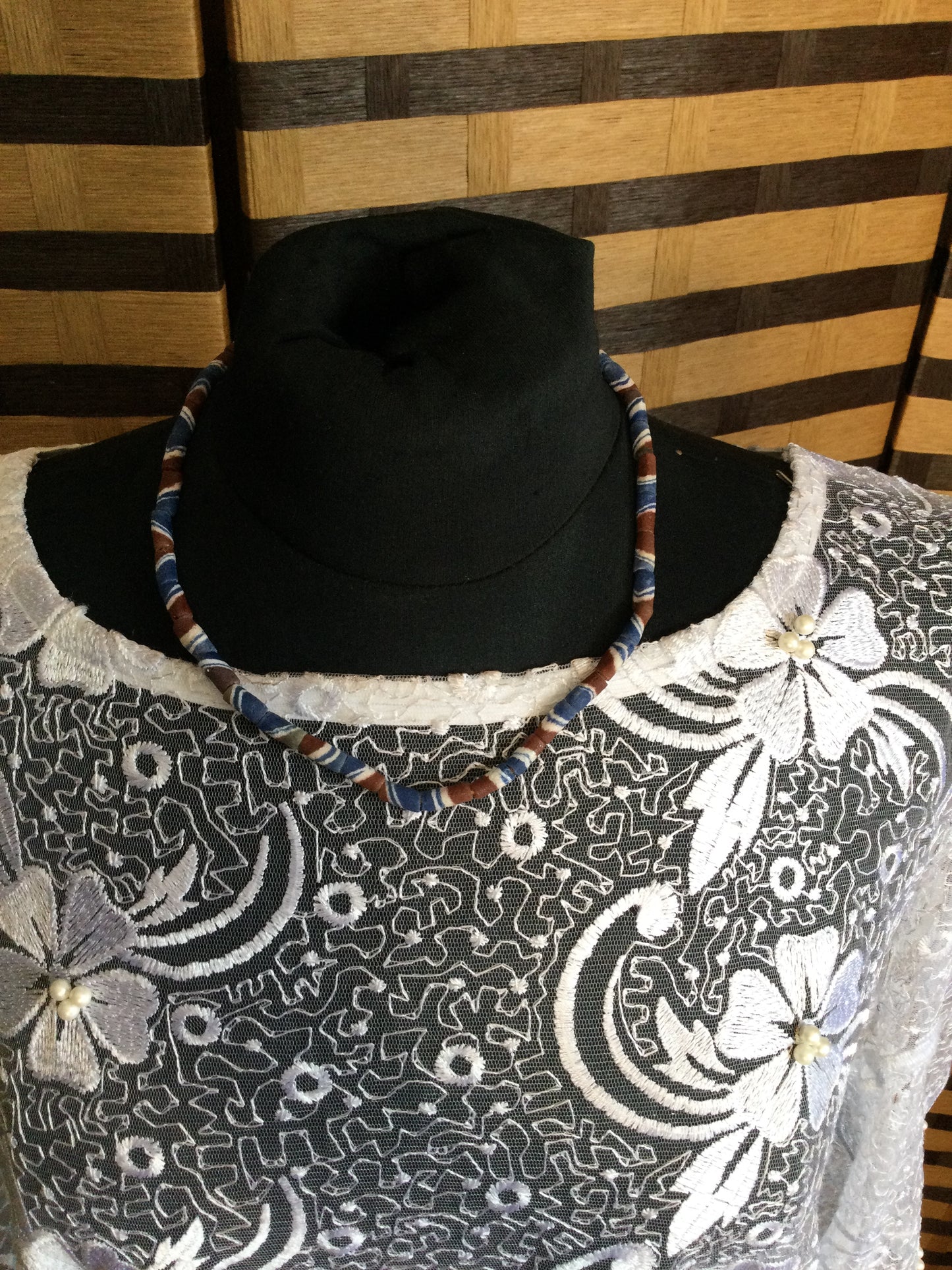 Blue multi Single strand beads
