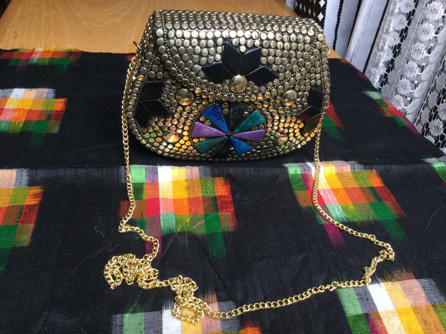 Aku Shika mosaic Bag(purple gum)