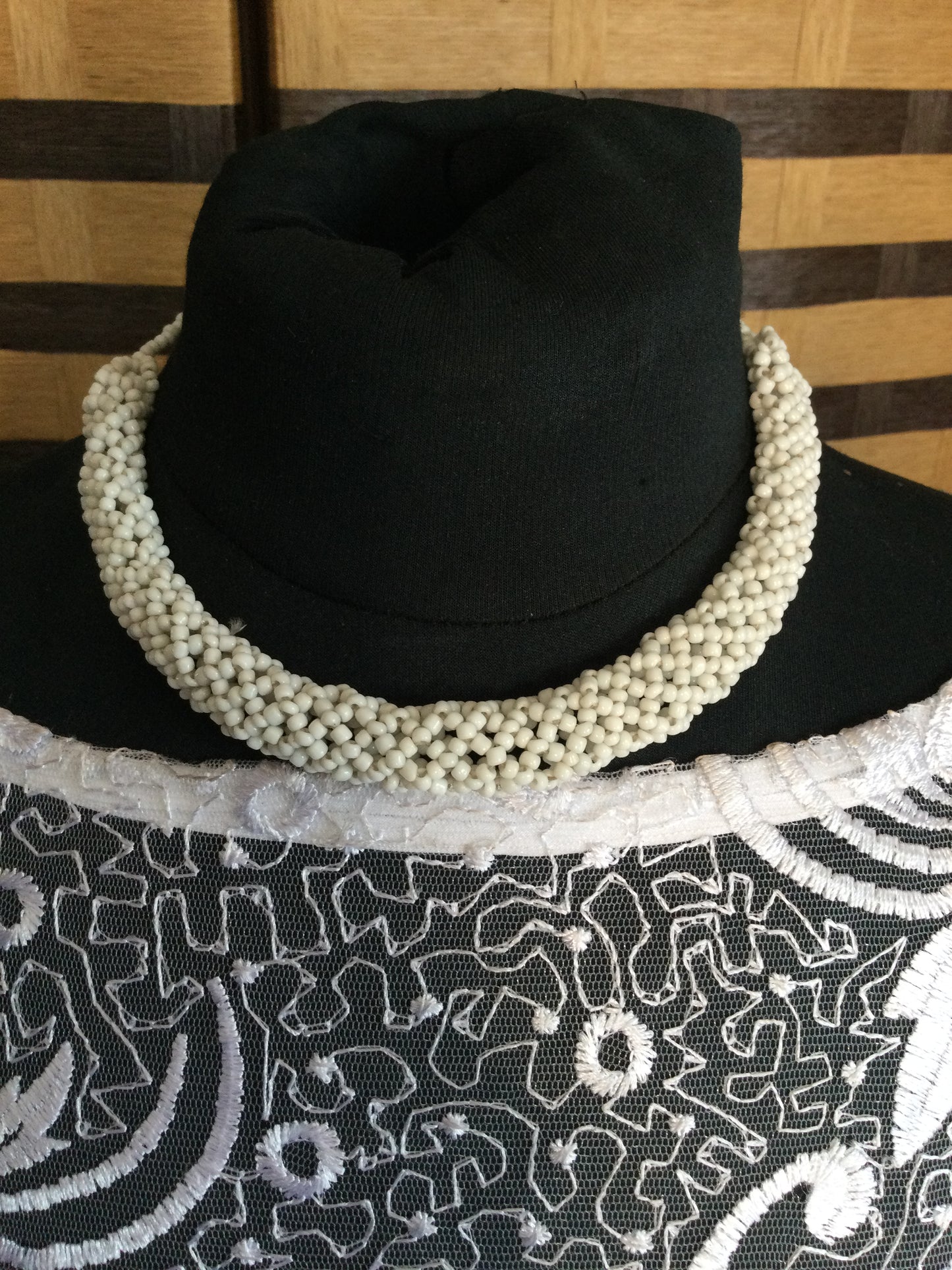 Beautiful beaded and Woven Necklace Handmade Item