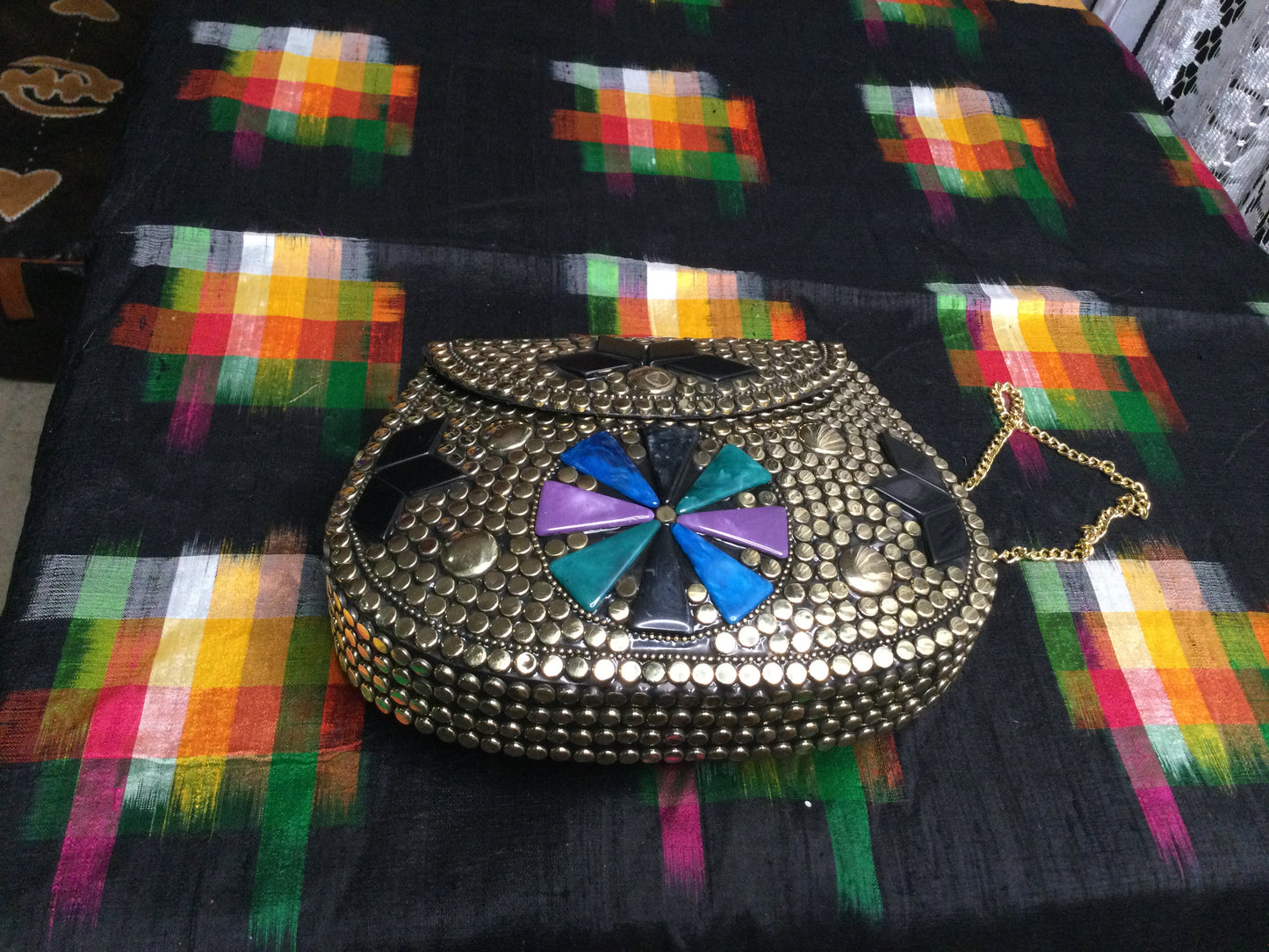 Aku Shika mosaic Bag(purple gum)