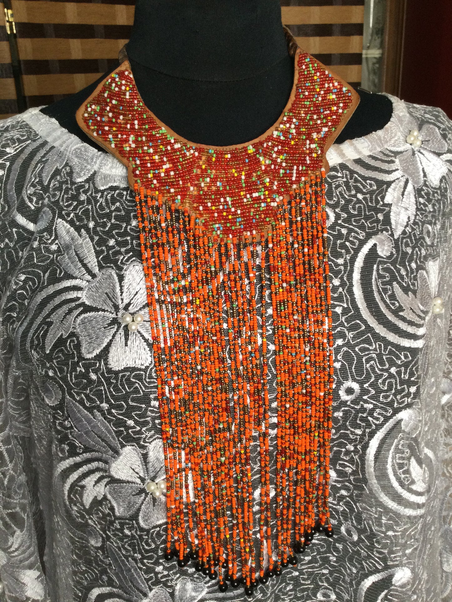 Orange Multi South African Necklace