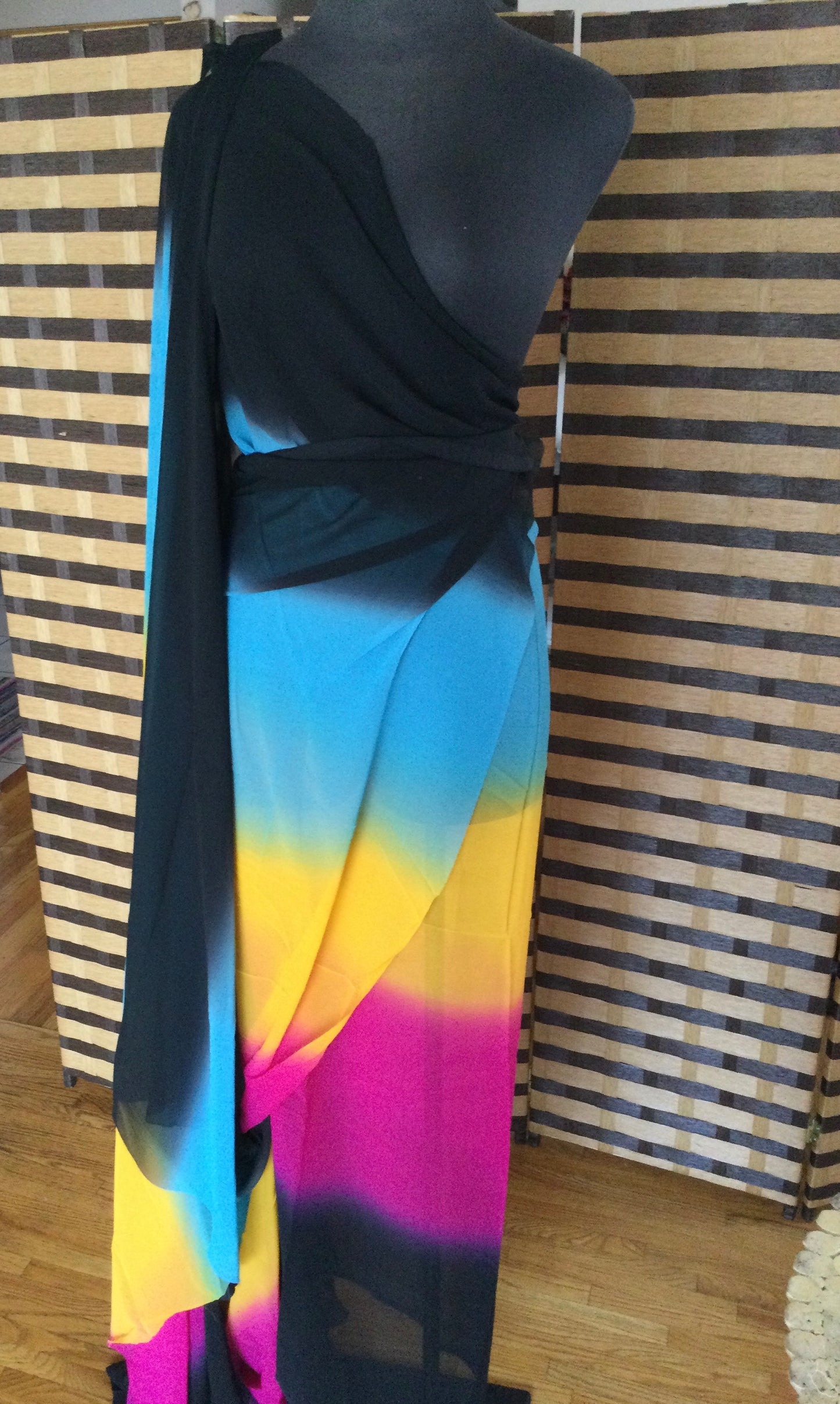 Colorful Chiffon fabric 5yards bolt
