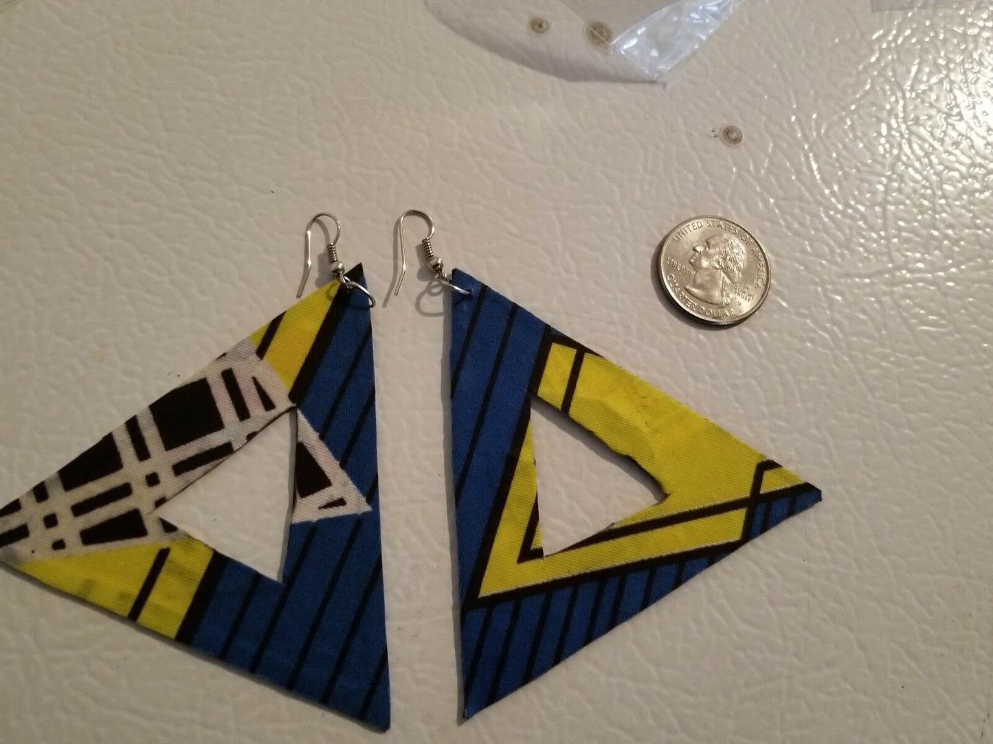 2018 African Earrings Fabric Handmade with Tribal Ankara/waxprint $10