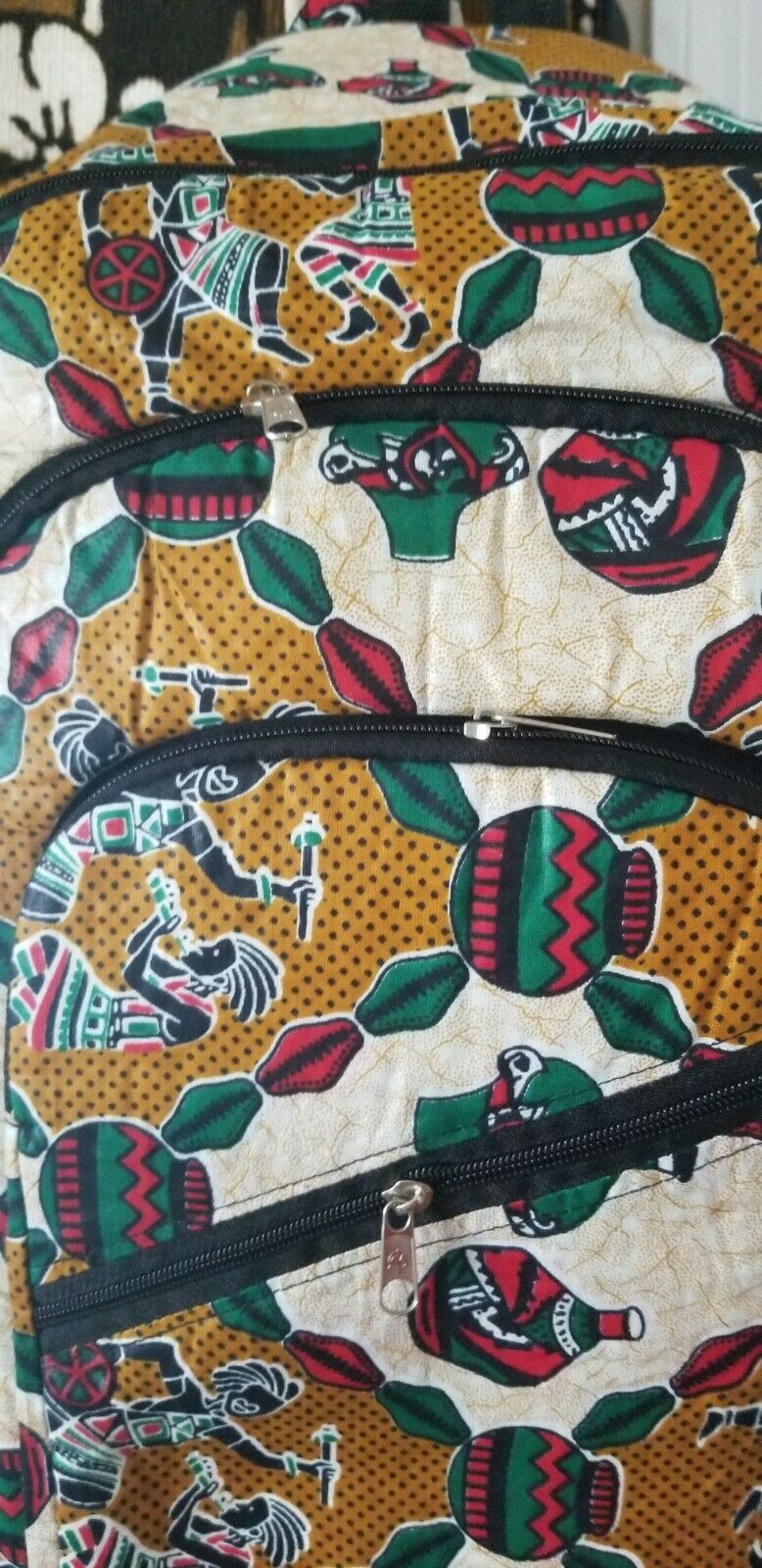 African Print Back Pack~ Dancers