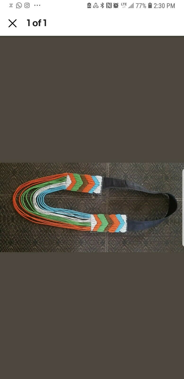 Ndebele zulu xhosa African beaded necklace