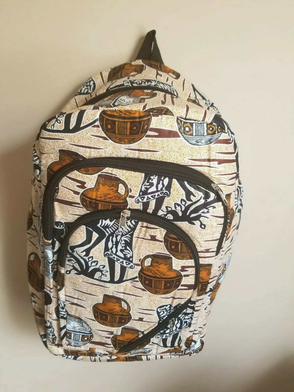 African Print Back Pack