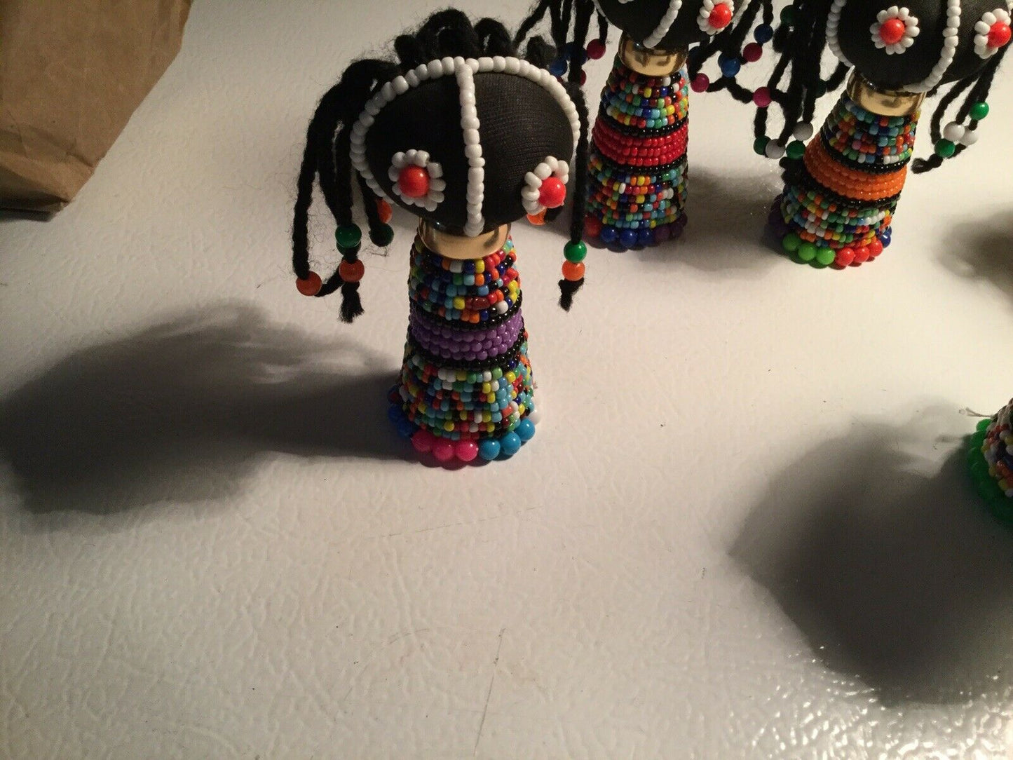 Hand Made Beaded Senegal Collectible Dolls