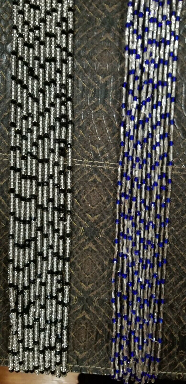 47 to 56 Inch Tie On African Waist Beads, Colorful Accent Beads $6each