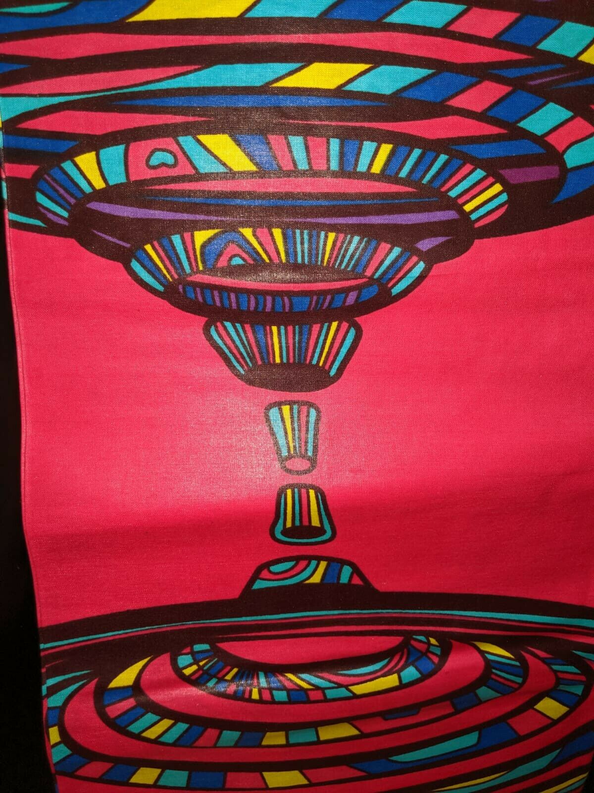 MULTICOLOR African Wax Print 100% Cotton Fabric (44 in.) 3yrds $16