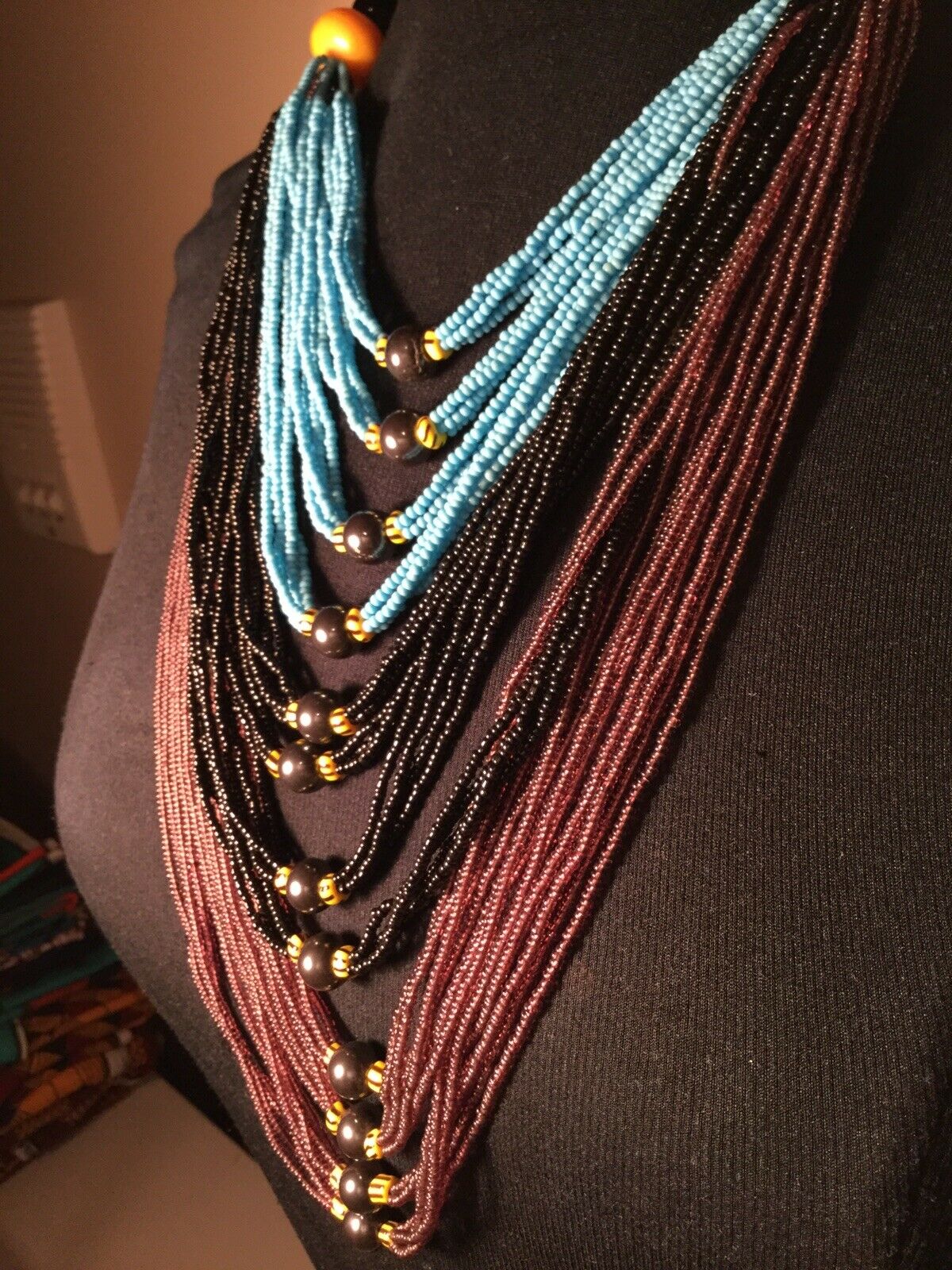 Mali Multi Strand Necklace