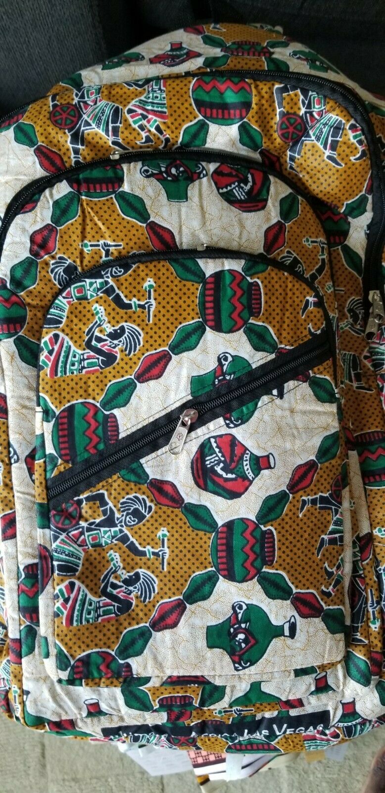 African Print Back Pack~ Dancers