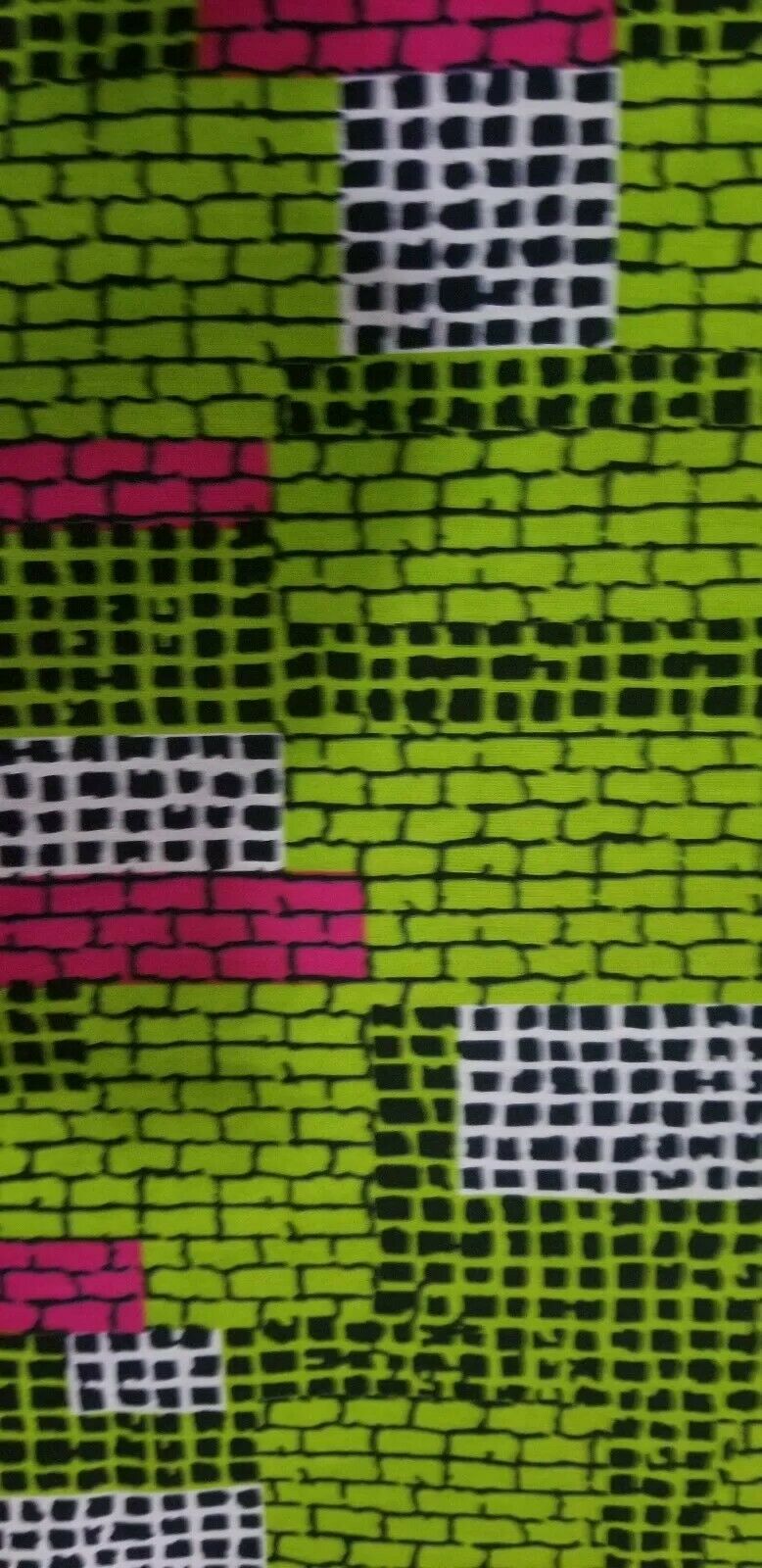 MULTICOLOR African Wax Print 100% Cotton Fabric 3yrds ×(44 in.) ~$16