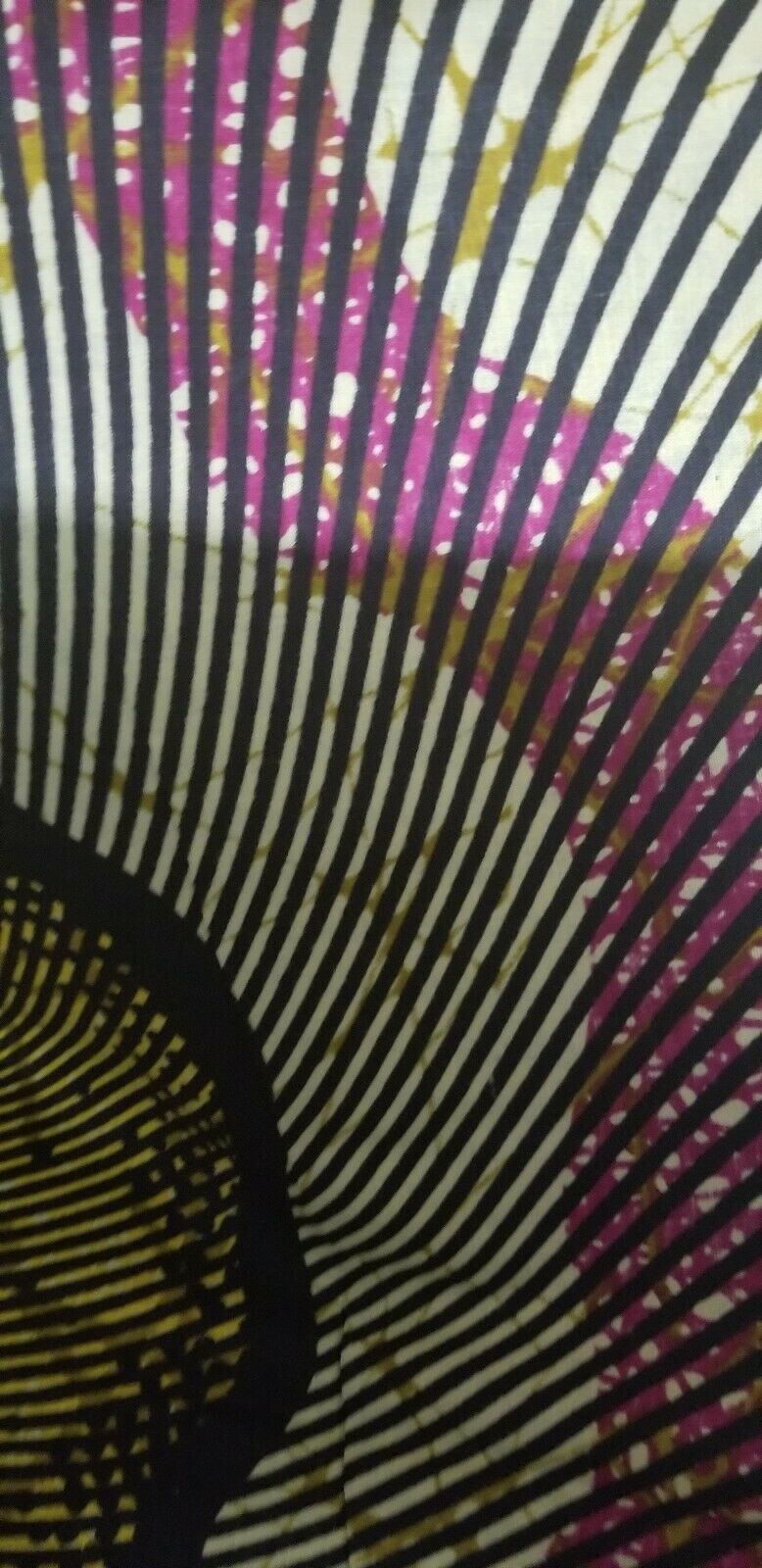 Mustard colored African Print 1yd &35"