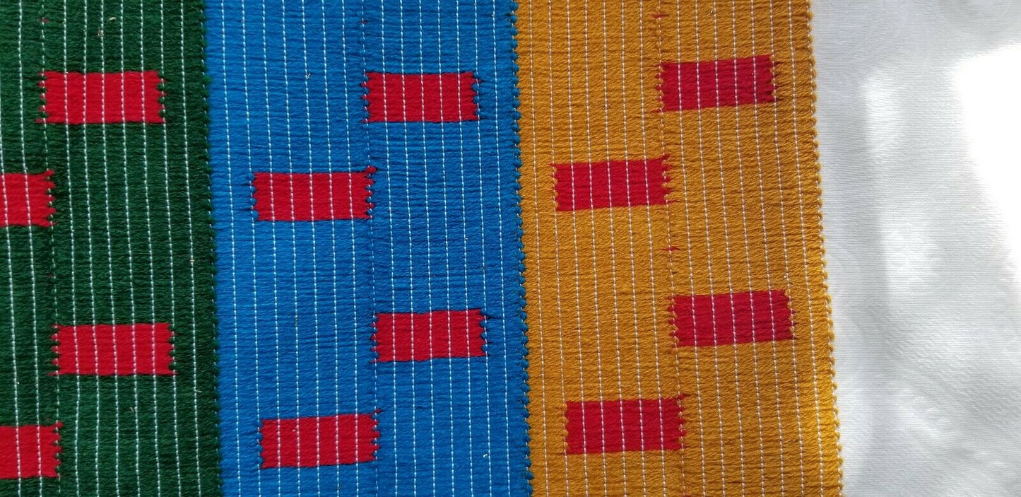 Super Beautiful Vibrant Woven Multi Colored African Fabric~2yds×51"length