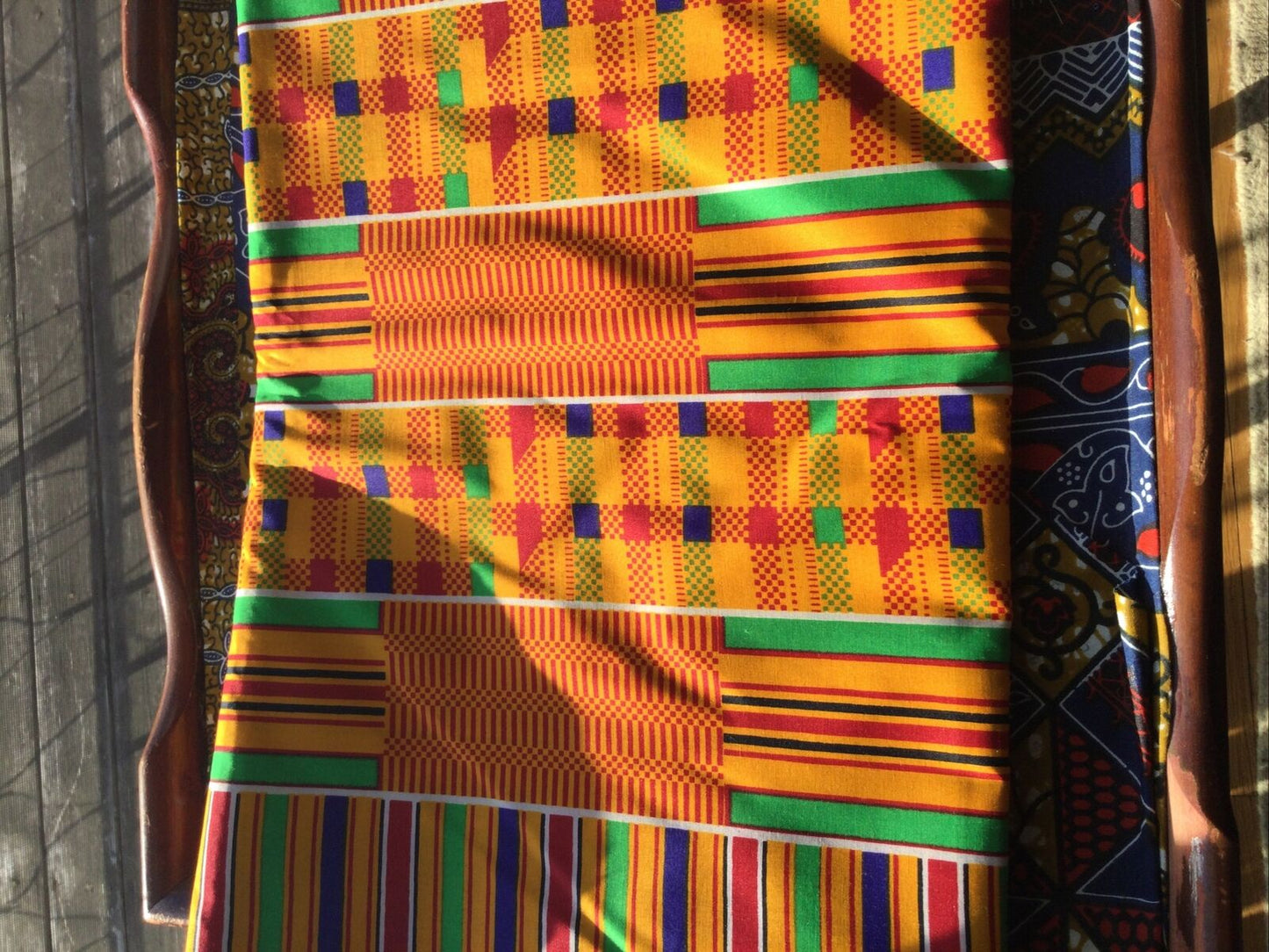 Multi Geometric Kente design in Print Fabric(rare~limited) 6yards