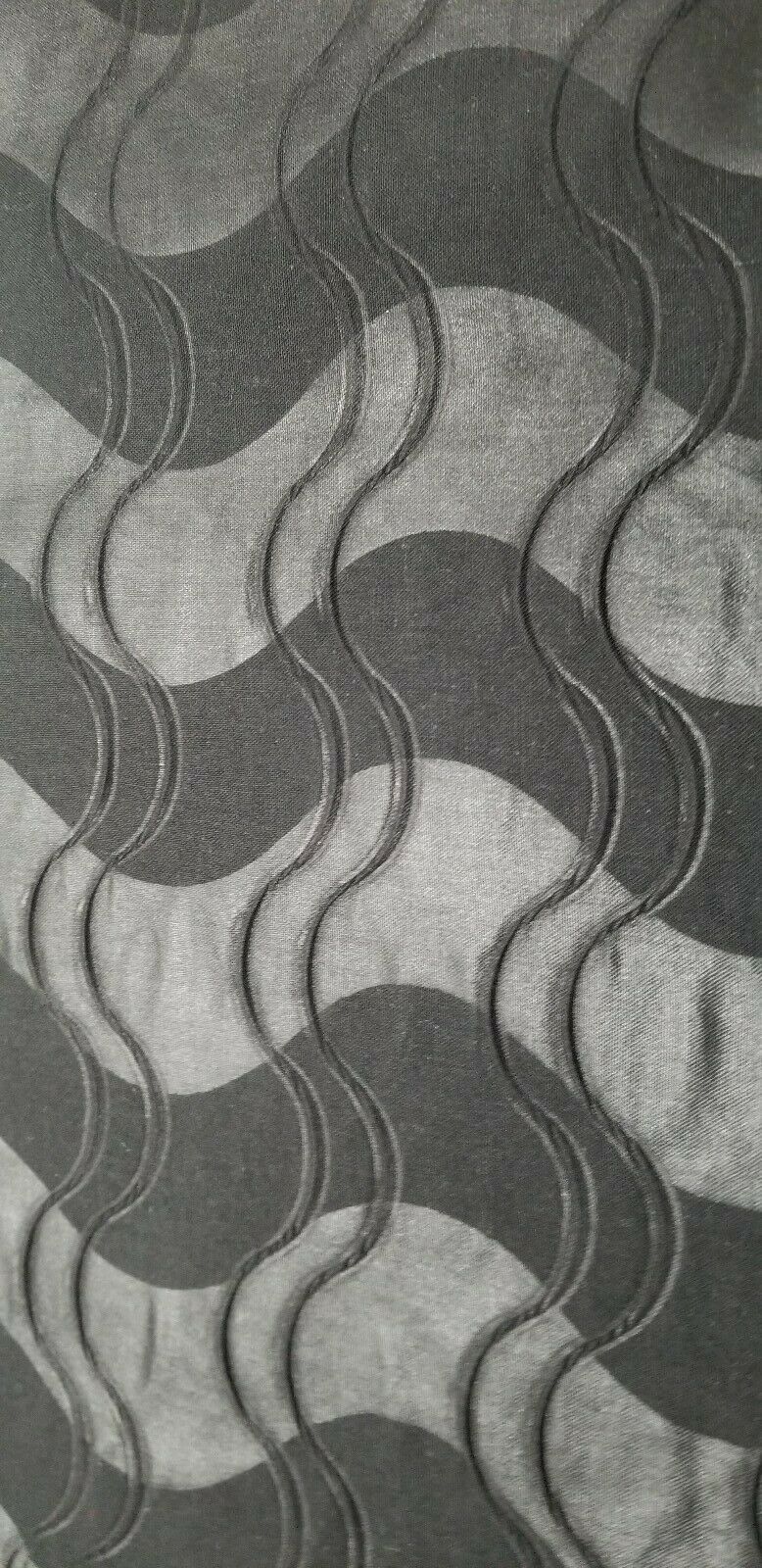 DESIGNER AFRICAN PRINT(waves) IN BLACK 2yds