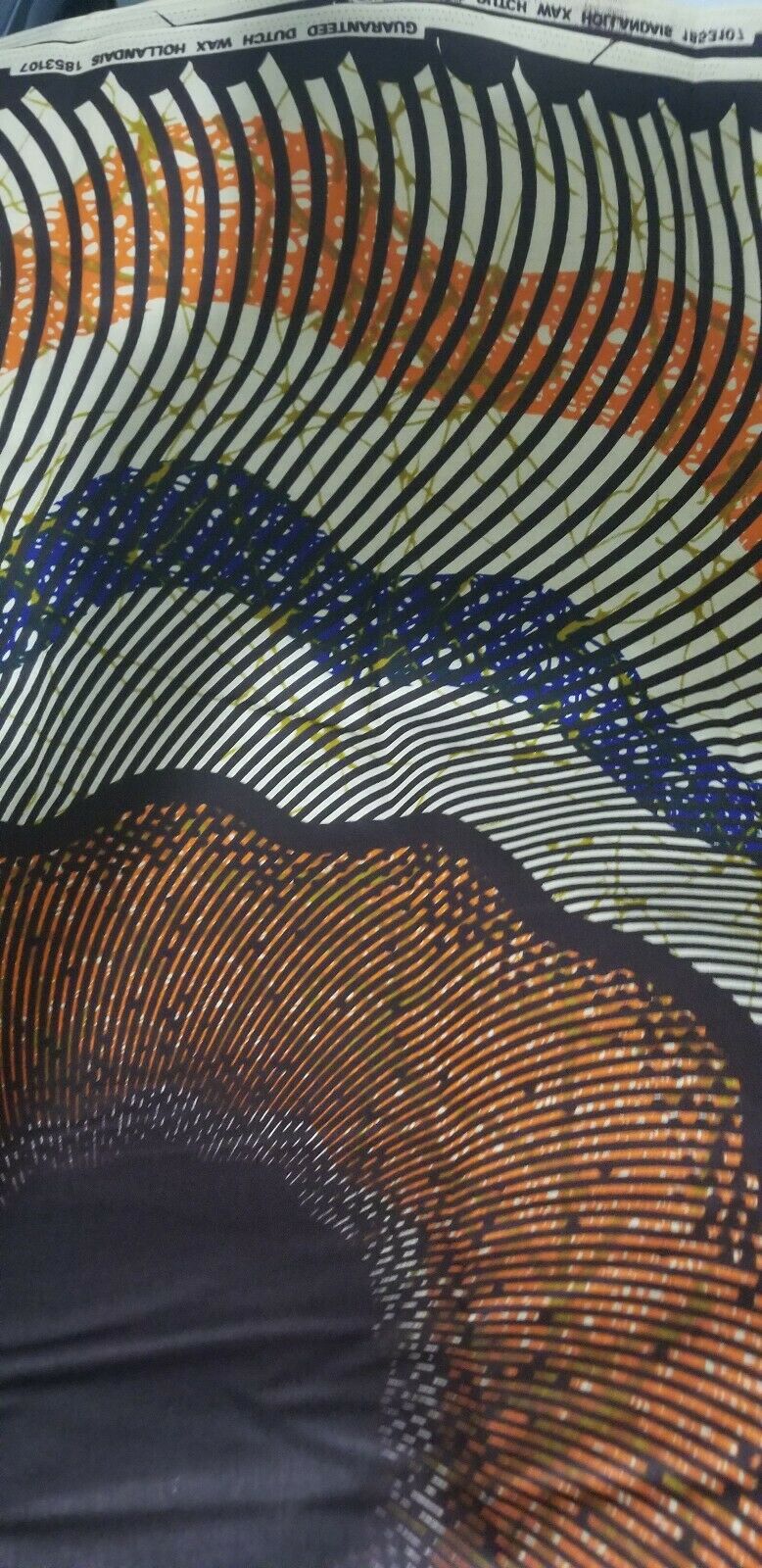 Mustard colored African Print 1yd &35"