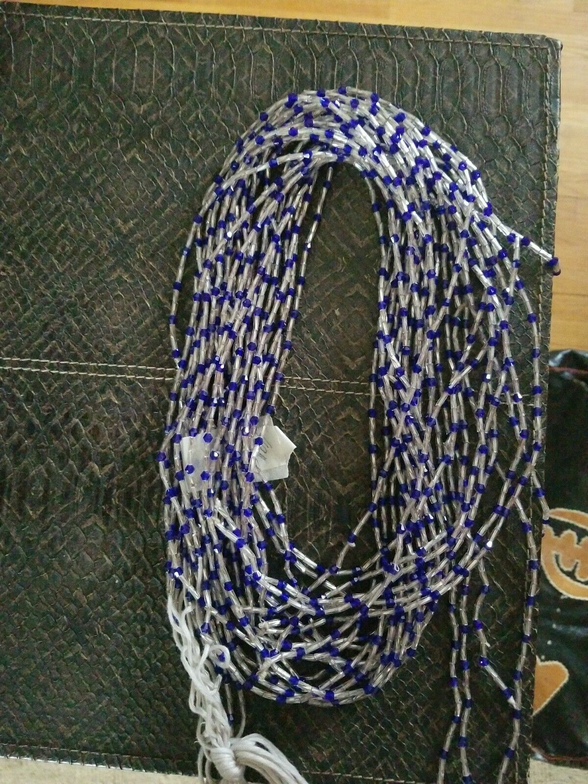 49 to 50 Inch Tie On African Waist Beads, Colorful Accent Beads $6each