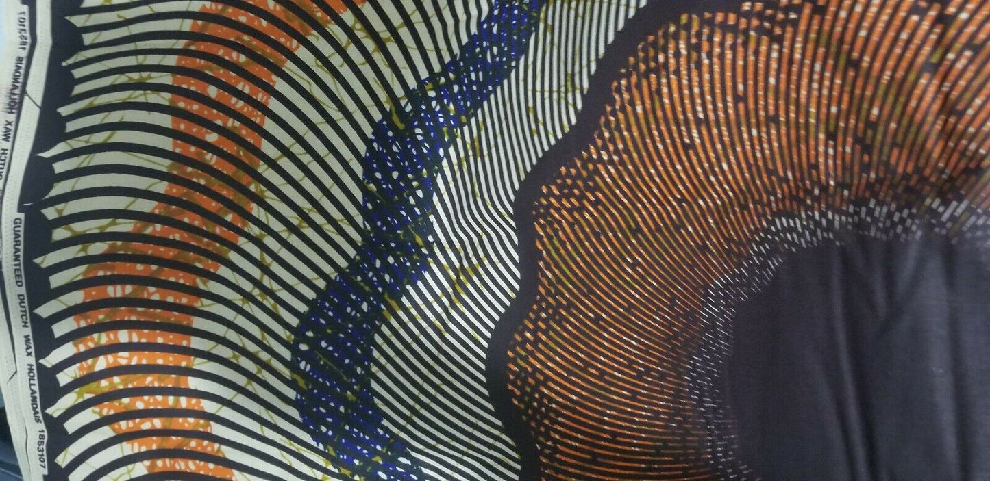 Mustard colored African Print 1yd &35"