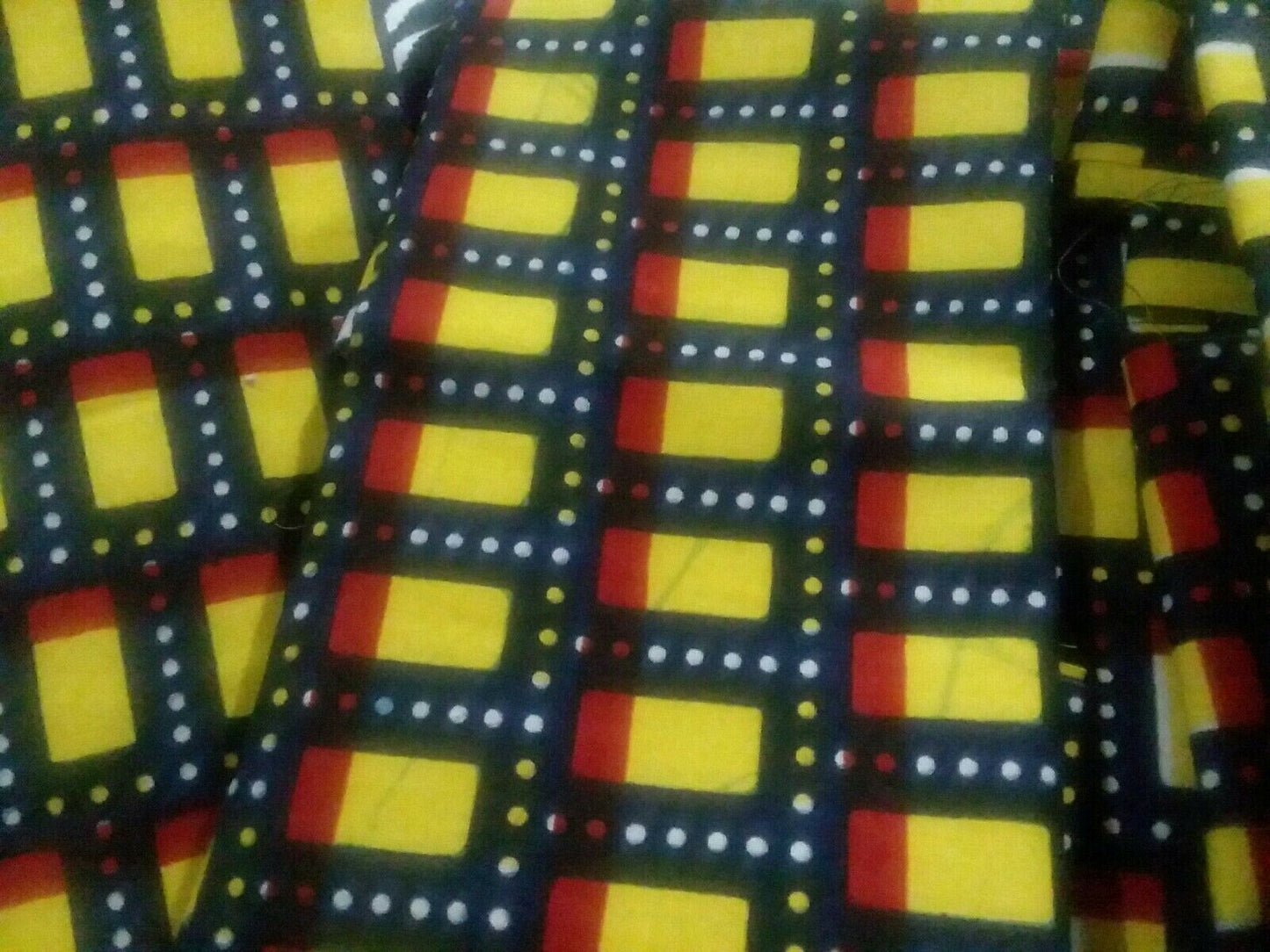 Yellow Cube Designs Multi African Print 37"×15"~$5