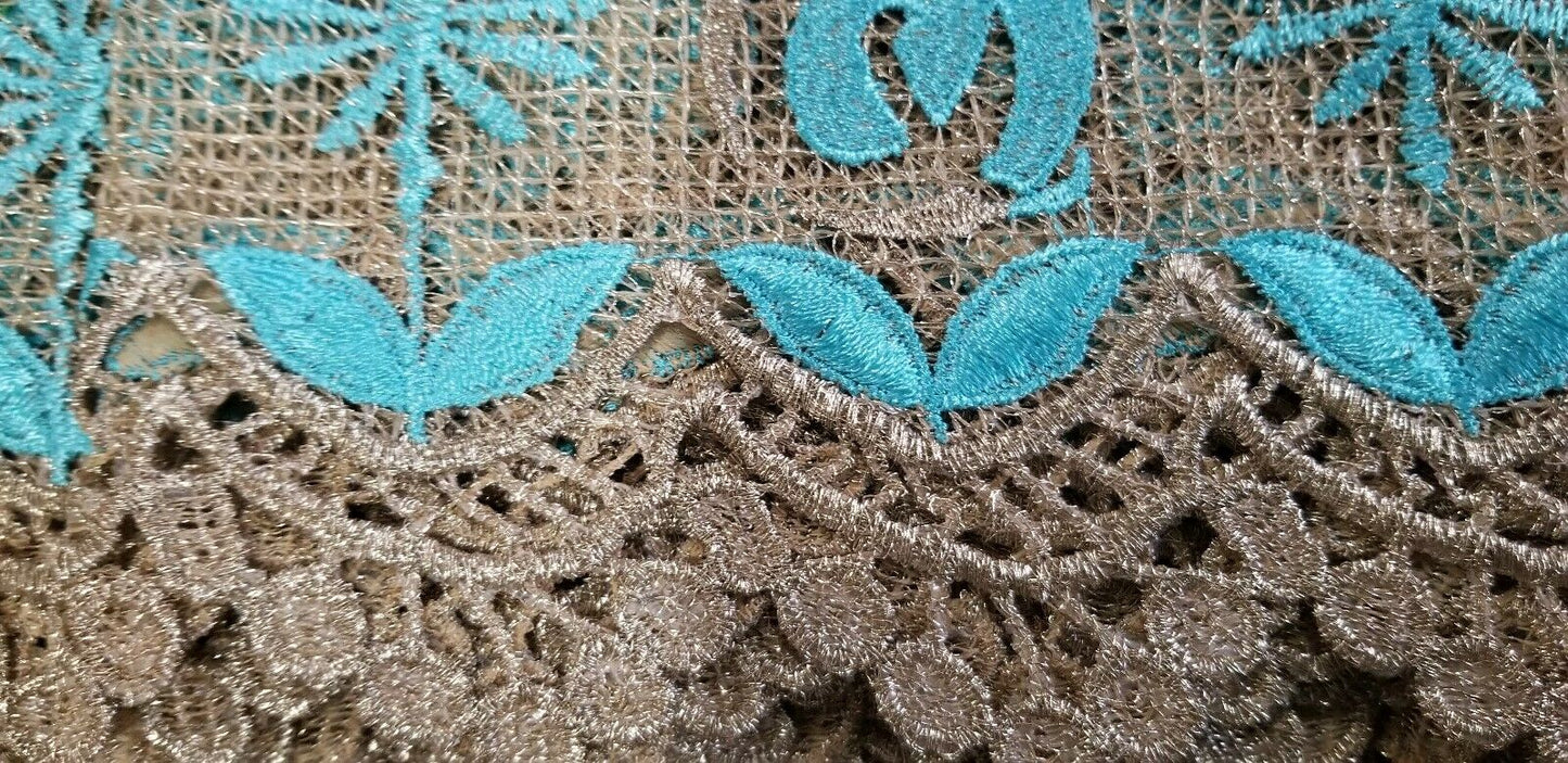 Green Multi Color African Print. Lace over Print Design ..$12.50 per yard