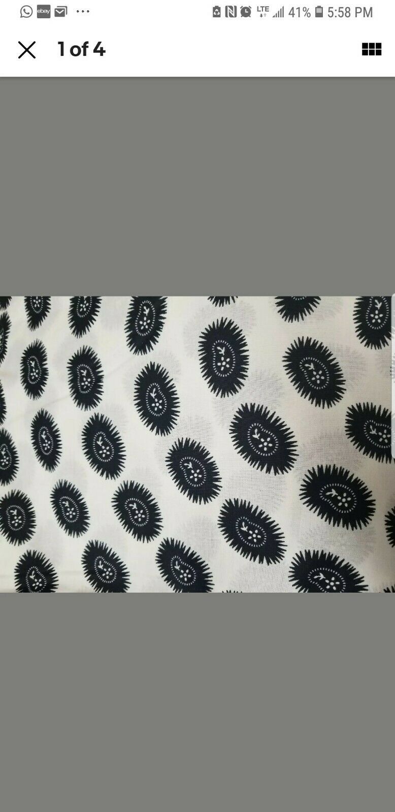 Blue Multi African Print 100% Cotton 6yards bolt...SALE $25