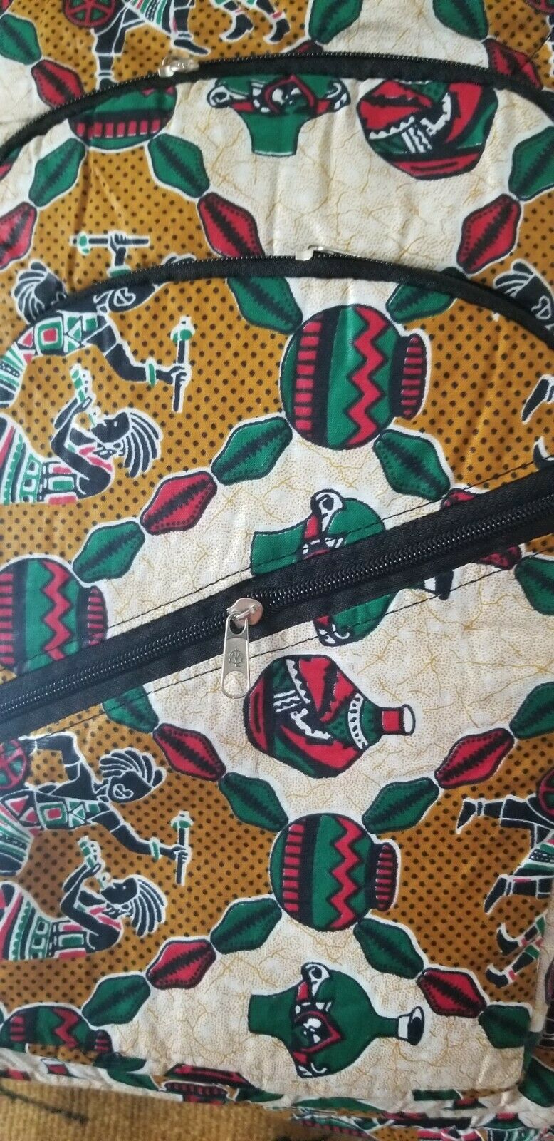 African Print Back Pack~ Dancers