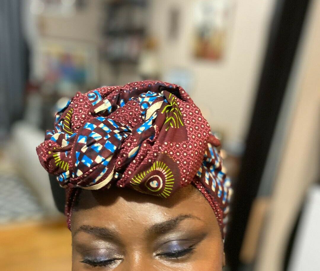 Brown MultiAfrican Print 100% Cotton Fabric ~6yards×46"~$32 SALE $25!!!!