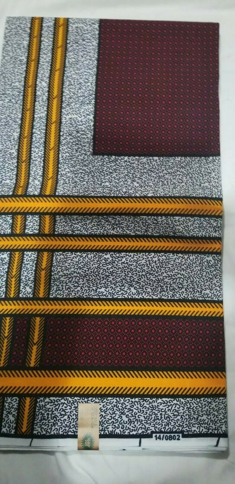 African Print Red Multi 6yards