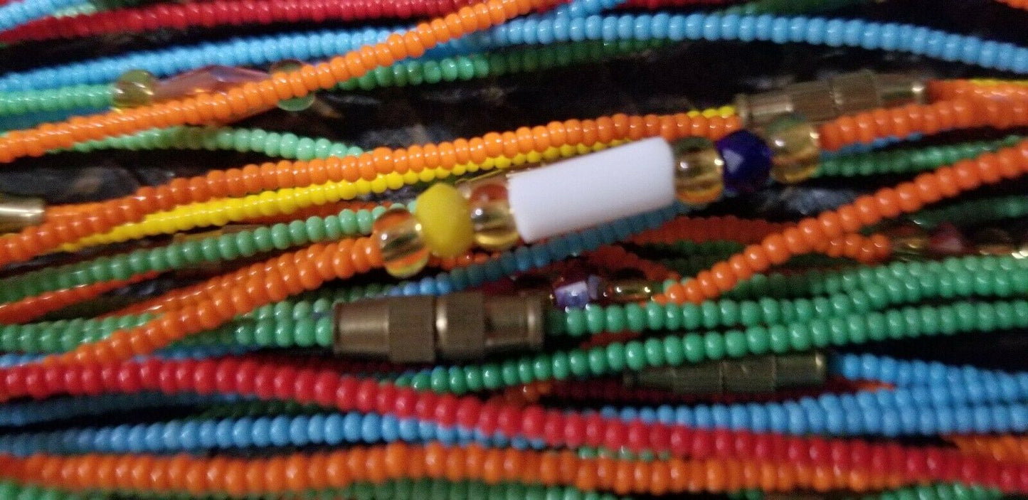 NEW BEAUTIFUL MULTI-COLORED SUPER SKIINY ANKLET BEAD~ $5 PER STRAND