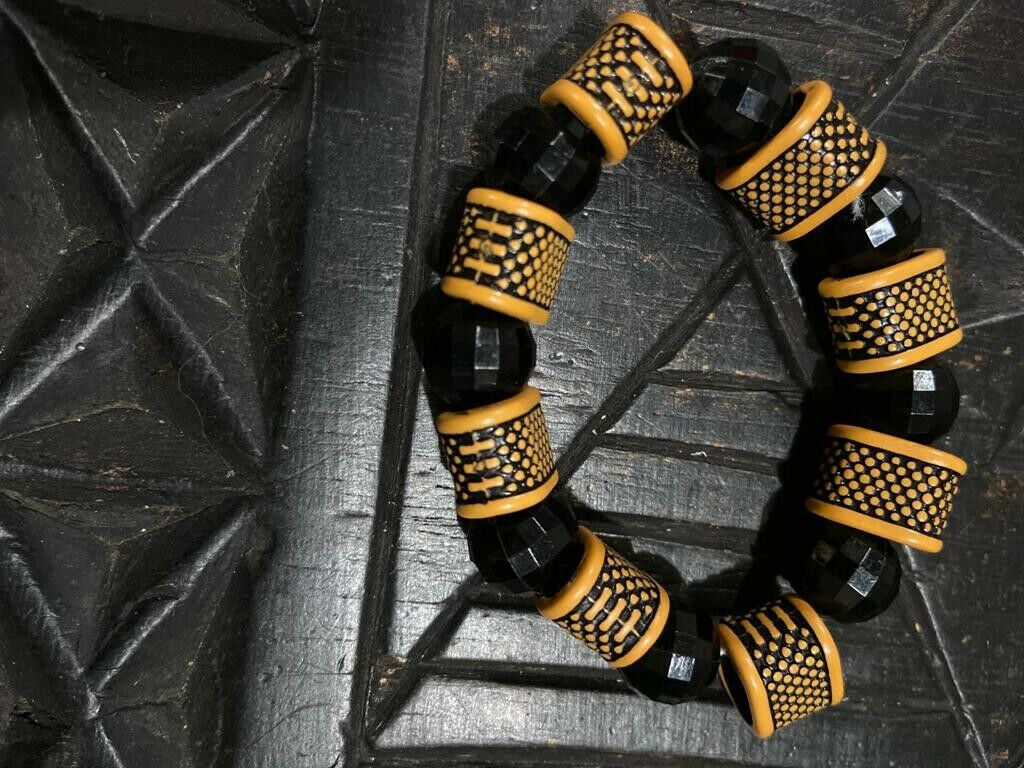 Wooden African Earrings(Tree of Life Design)print Earrings &Bracelet Lot