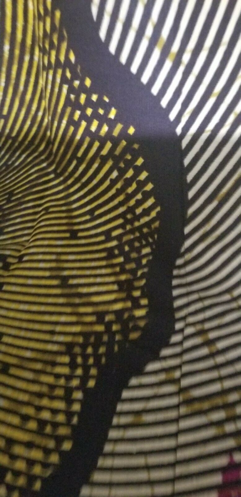 Mustard colored African Print 1yd &35"