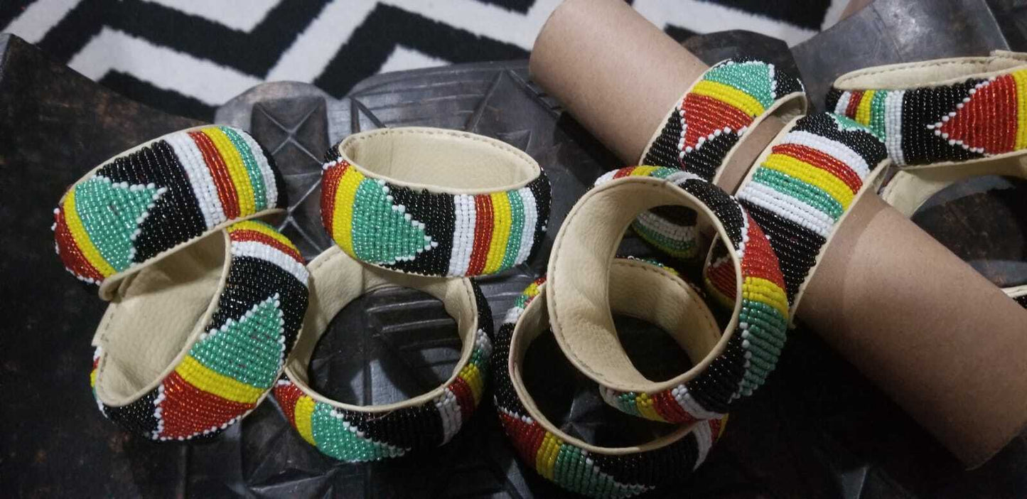 Beautiful Beaded Rasta Colors Bracelet