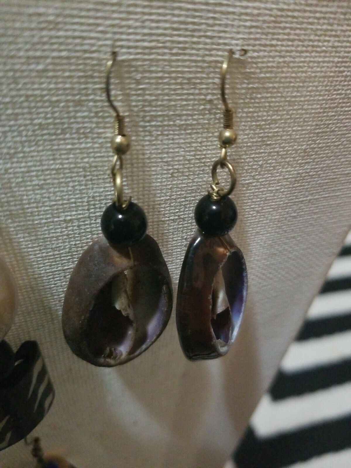 African Honey Cowrie Shell Earrings