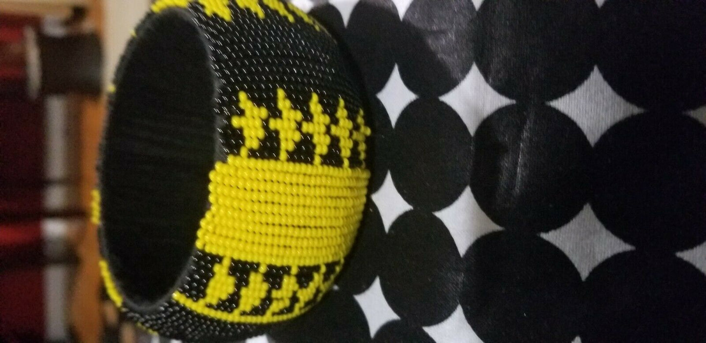 Hand Woven African Zulu Beaded Bangle~ multi ( $12 ea)