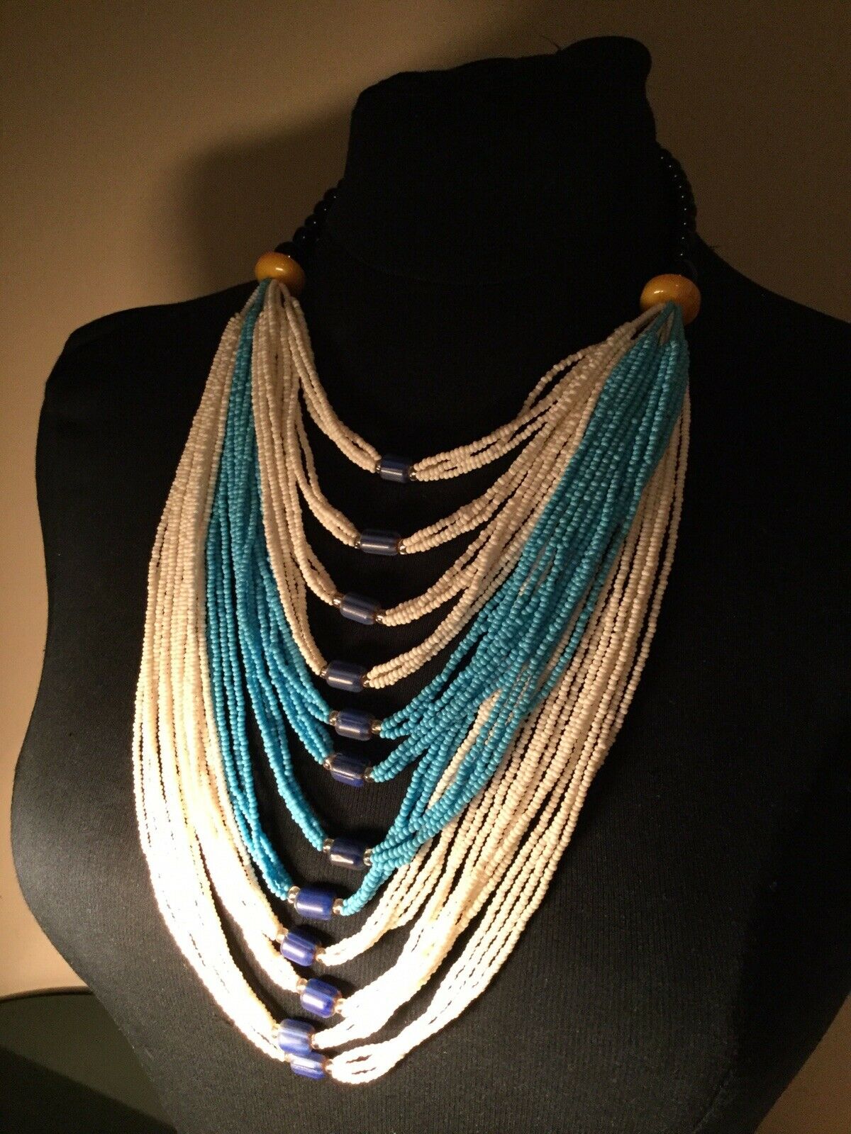 Assorted Mali Multi Strand African Beaded Necklace~check Description