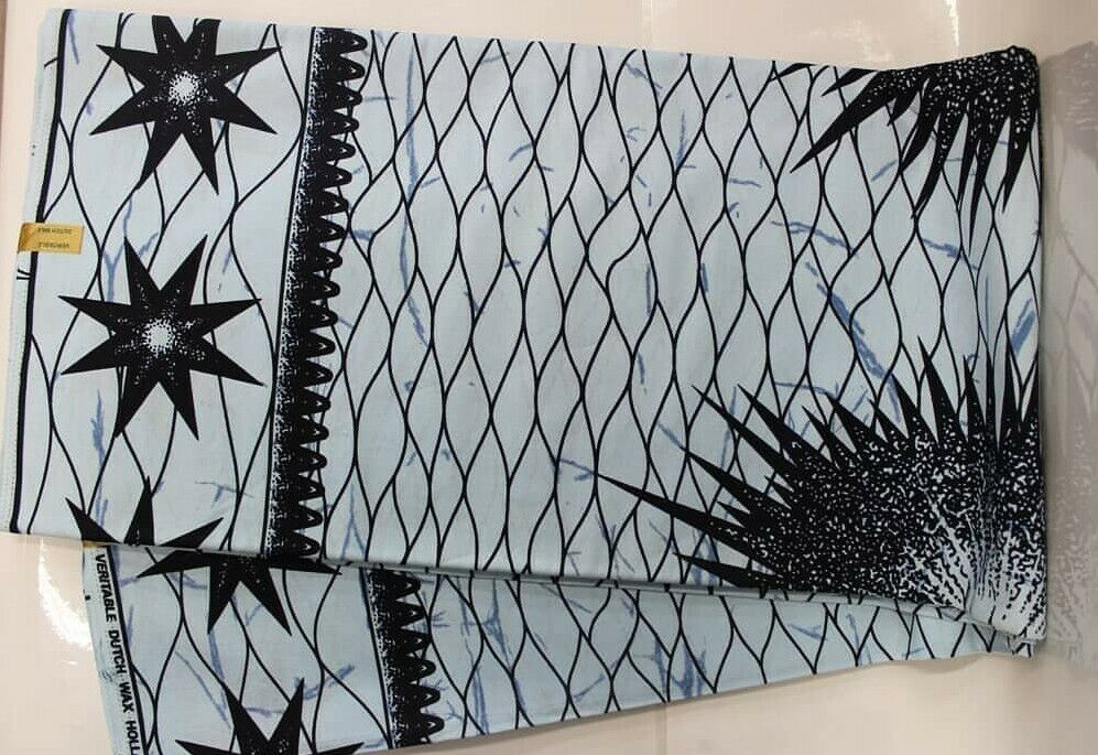 Blue & Navy Multi African Print 100% Cotton 6yards bolt...SALE $25