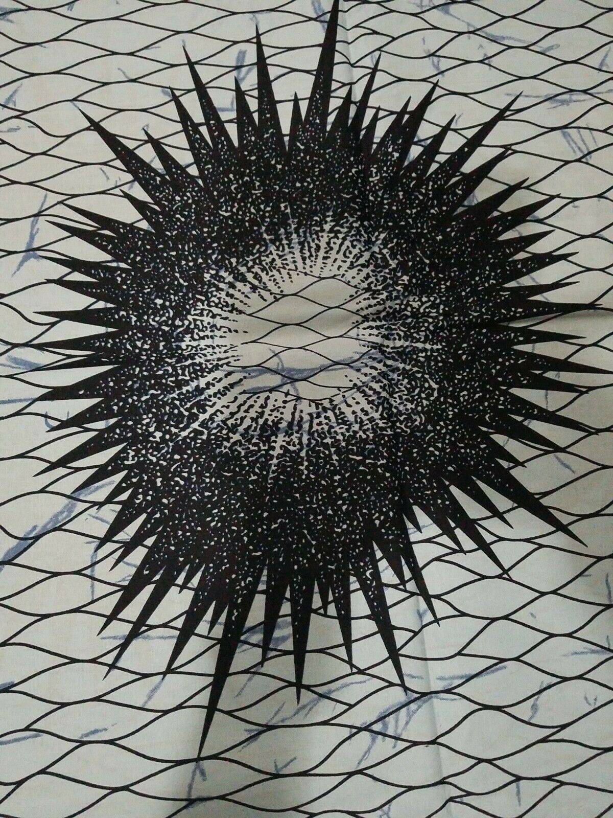 MULTICOLOR African Wax Print 100% Cotton Fabric (44 in.) 3yrds $17