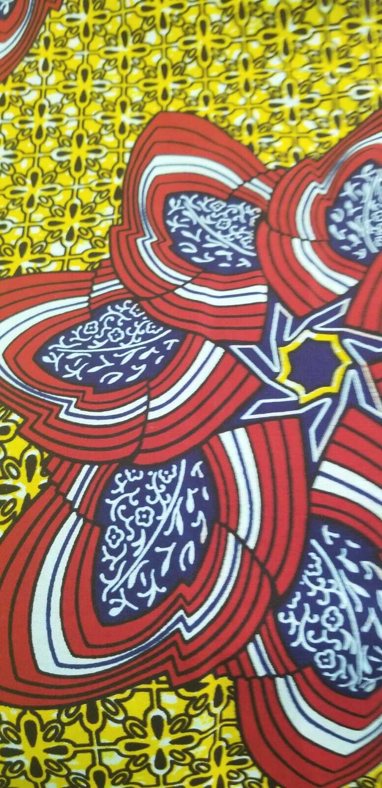 African print bold motif 100% Cotton $7 per yard