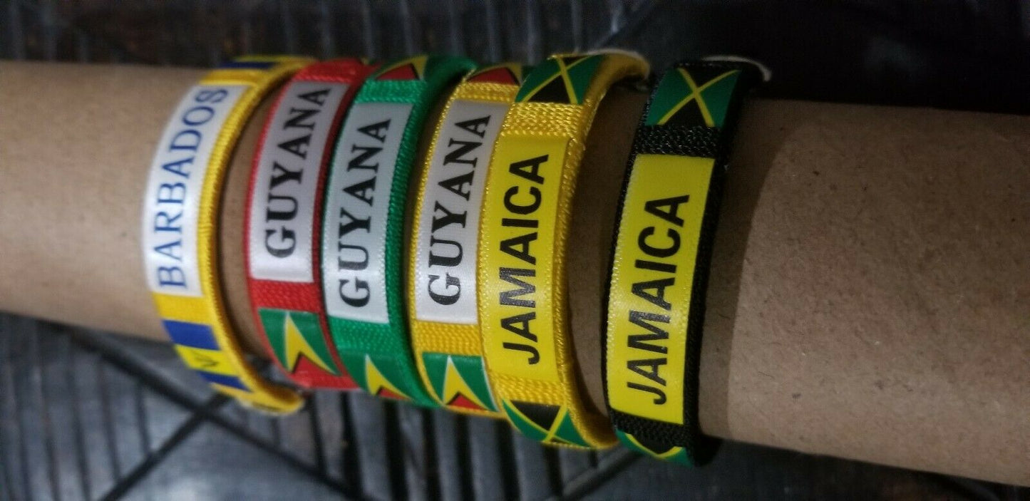 Carrebean Flag Bracelet Wrist Bracelet Cuff New (select from DESCRIPTION)$5 ea