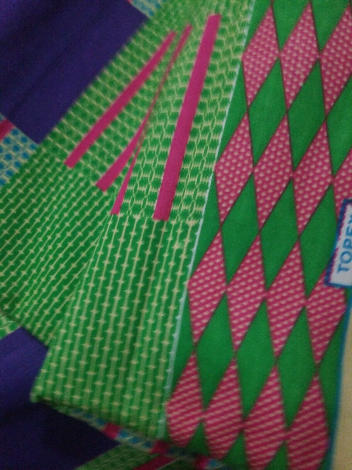 Purple MULTI KENTE by the Yard (45"length)$7.98