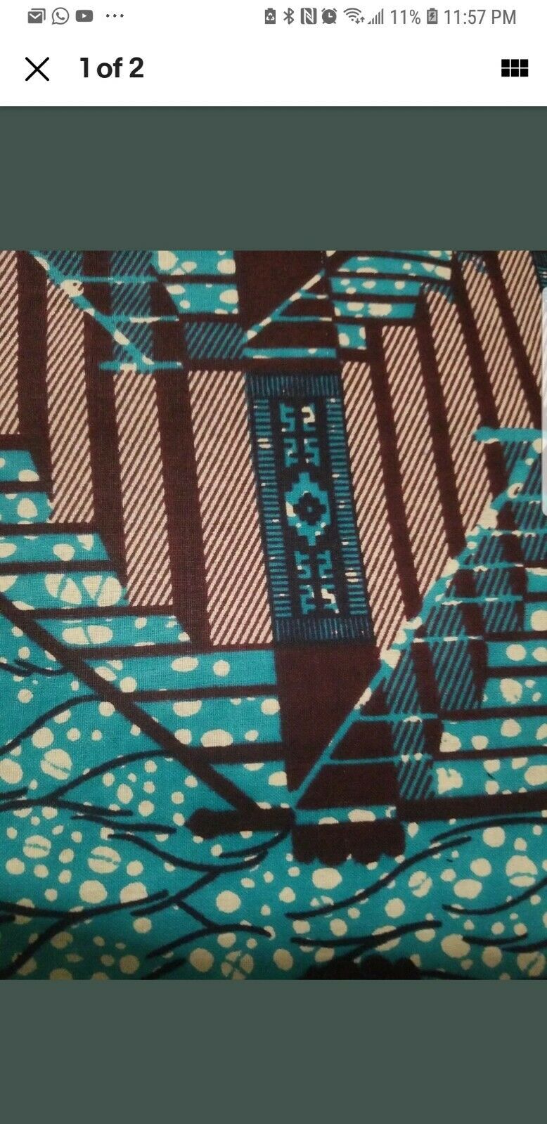 Black And White AFRICAN PRINT 5 yards ~2 yards ~ $10